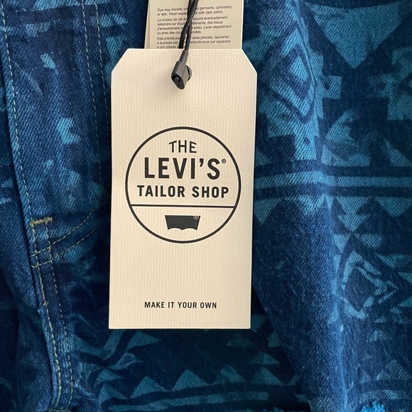 Levis 511 customized (new) jeans indigo color never worn w/ tags 38x30 slim fit. - Picture 4 of 12